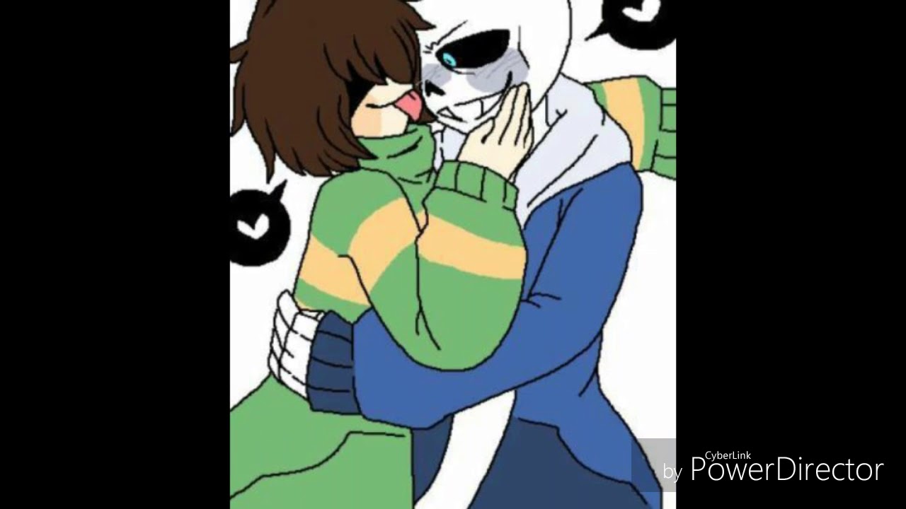 sans and chara (undertale) drawn by nano_mochi