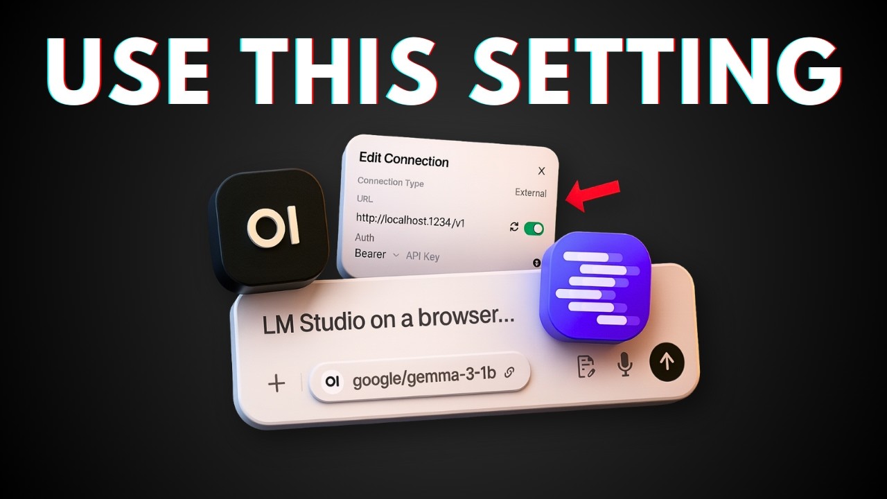 How to Link LM Studio to Open WebUI for INSTANT Offline AI Access - YouTube