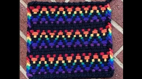Potholder Rainbow Connection Pro Weaving Loom Split Loop