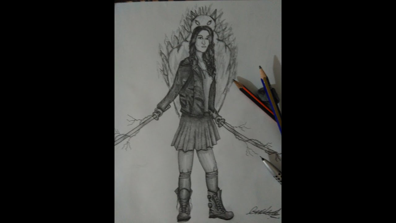 Teen Wolf Kira(Kitsune) Karakalem&Charcoal Drawing World Of Drawing