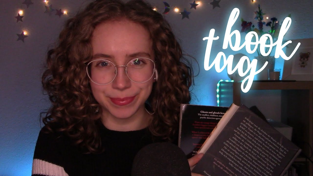 [ASMR] Beginning of the Year Book Tag 📚🩵 (book triggers, whispering, ...)