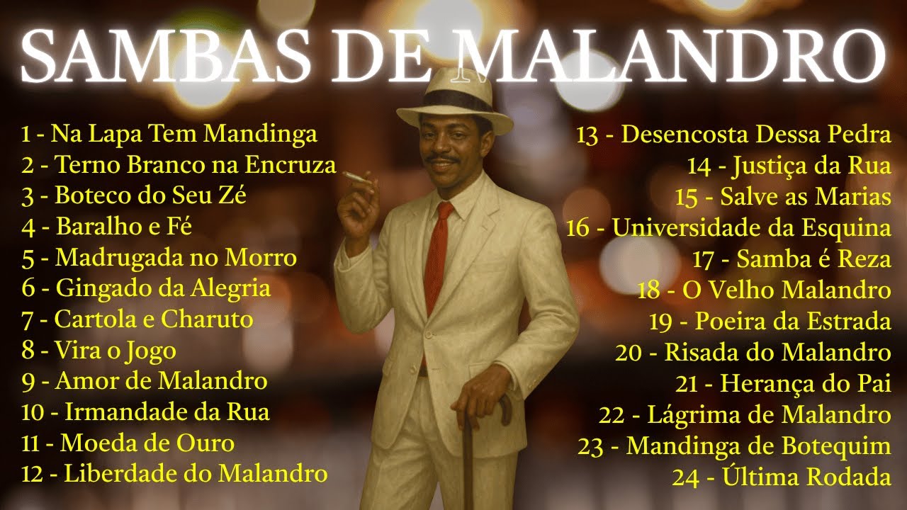 SAMBAS DE MALANDRO | Melhores Músicas de Zé Pelintra | Pontos de Umbanda