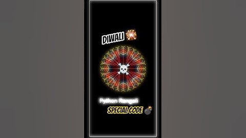 Happy diwali 🫶❤️ || Python Rangoli 🎇 #tutorial #python #diwali #shorts #viral #2025 @TechPlk