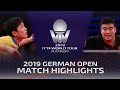 Tomokazu Harimoto vs Liang Jingkun | 2019 ITTF German Open Highlights (1/4)