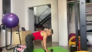 TRICEPS - KNEE BENT PLANK TRICEP KICKBACK