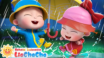 Bermain di Hari Hujan☔ | Lagu Hari Hujan | Lagu Anak-anak | Lagu Lucu | LiaChaCha Bahasa Indonesia