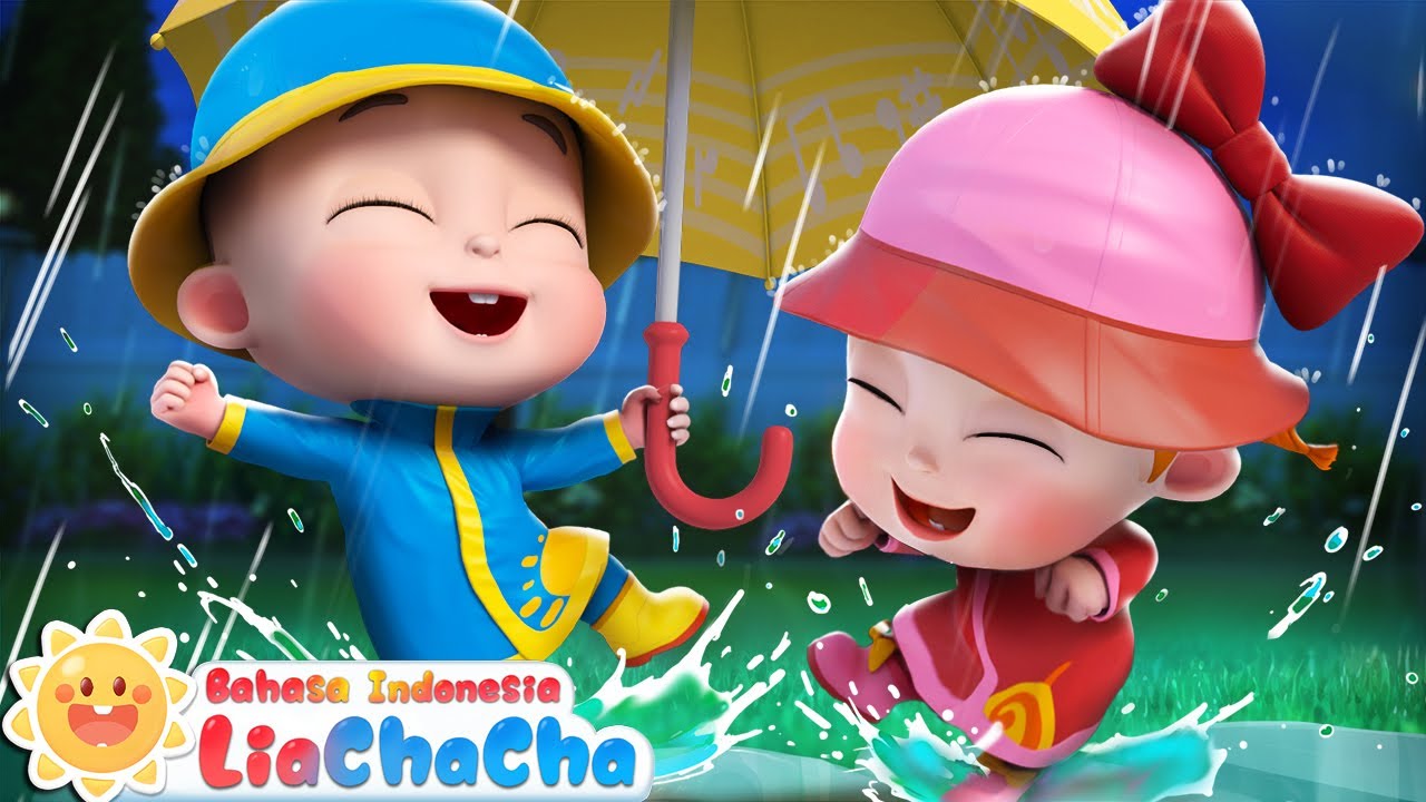 Bermain di Hari Hujan☔ | Lagu Hari Hujan | Lagu Anak-anak | Lagu Lucu | LiaChaCha Bahasa Indonesia