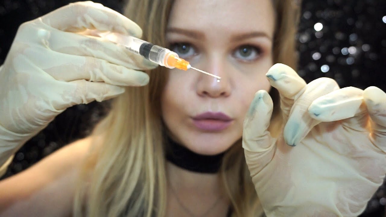 Asmr | Lip Injunction RP | Inaudible , Latex Gloves , UpClose