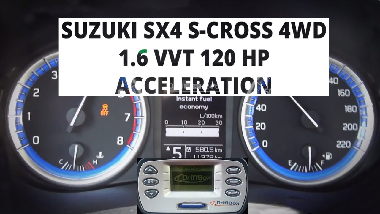 Suzuki Sx4 S-Cross 4Wd 1.6 Vvt 120 Hp - Acceleration 0-100 Km/H - Youtube
