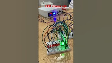 Led chaser circuit using 555 timer and cd4017 ic