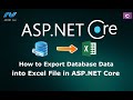 How to Export Database Data to Excel file in ASP.NET Core