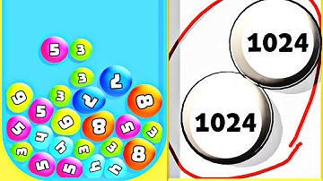 Surround And Merge vs Bouncing Merge (2048 Balls 3D) Draw To Merge,Ball Numbers Math Asmr Gameplay