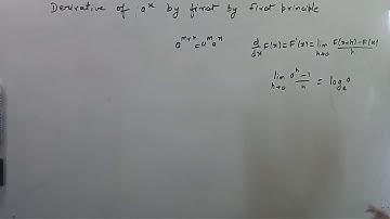 Derivative of a power x by first principle  method