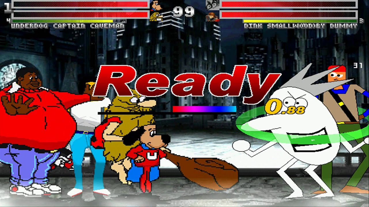 Team Underdog vs Team Dooby Dummy MUGEN Request 4v4 Battle!!!