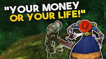 This guy challenged me while on the road *mage vs rogue duel*