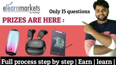 Free Swags By elearnmarkets | Chance To Win Free Airpods | JBL Blurtooth Speaker |LCD Witting Tablet