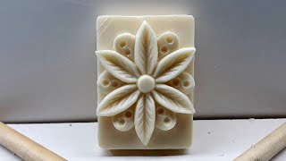 Soap carving tutorial..beautiful flower..