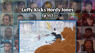LUFFY SAVES KING NEPTUNE AND KICKS HORDY - ONE PIECE EPISODE 553 REACTION MASHUP