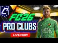 🔴 LIVE: EA FC 26 Pro Clubs | 🧤⚽ GK ⚽🧤Sweeper GK - Level 1 - MAX - Manual Save Assistance