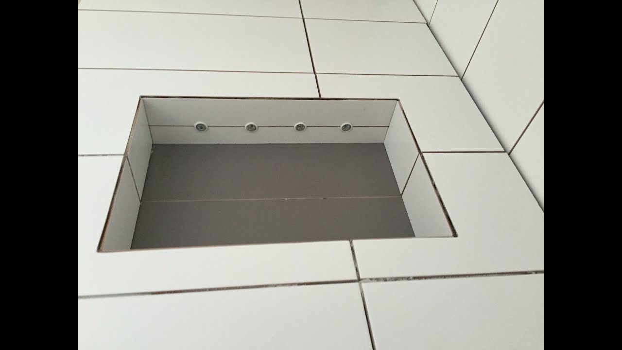 led lighting tile laying shower bathroom shower tray