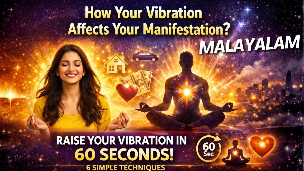 6 Techniques to raise your vibration in 60 Seconds Malayalam - YouTube