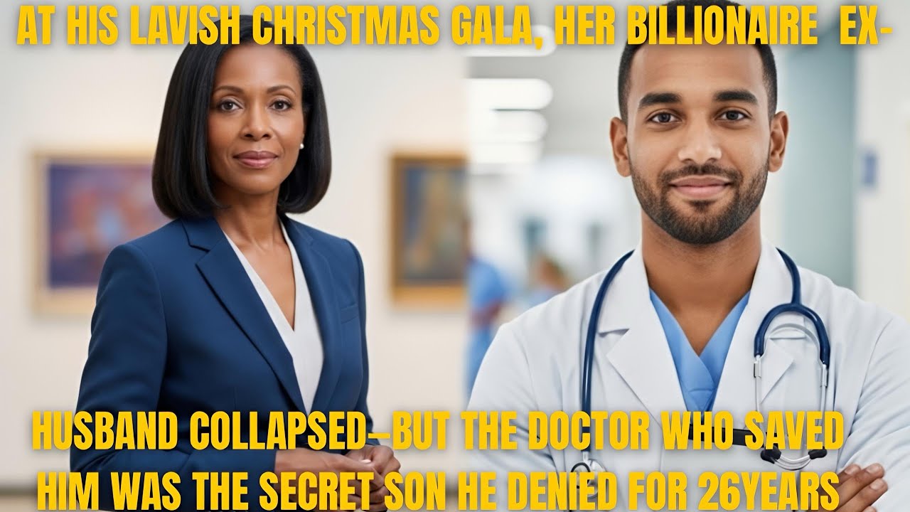 At His Lavish Christmas Gala, Her Billionaire Ex Husband Collapsed-But The Doctor Who Saved Him Was…
