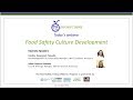 Food Safety Culture Development