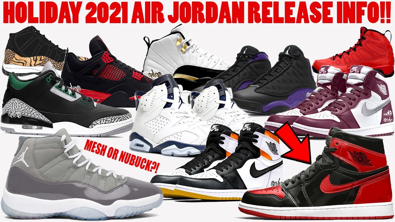 holiday 2021 jordan releases