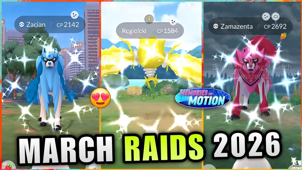 Zacian and Zamazenta Returns | New Dynamax Pokémons | Pokémon GO March 2026 Raids and Max Battles