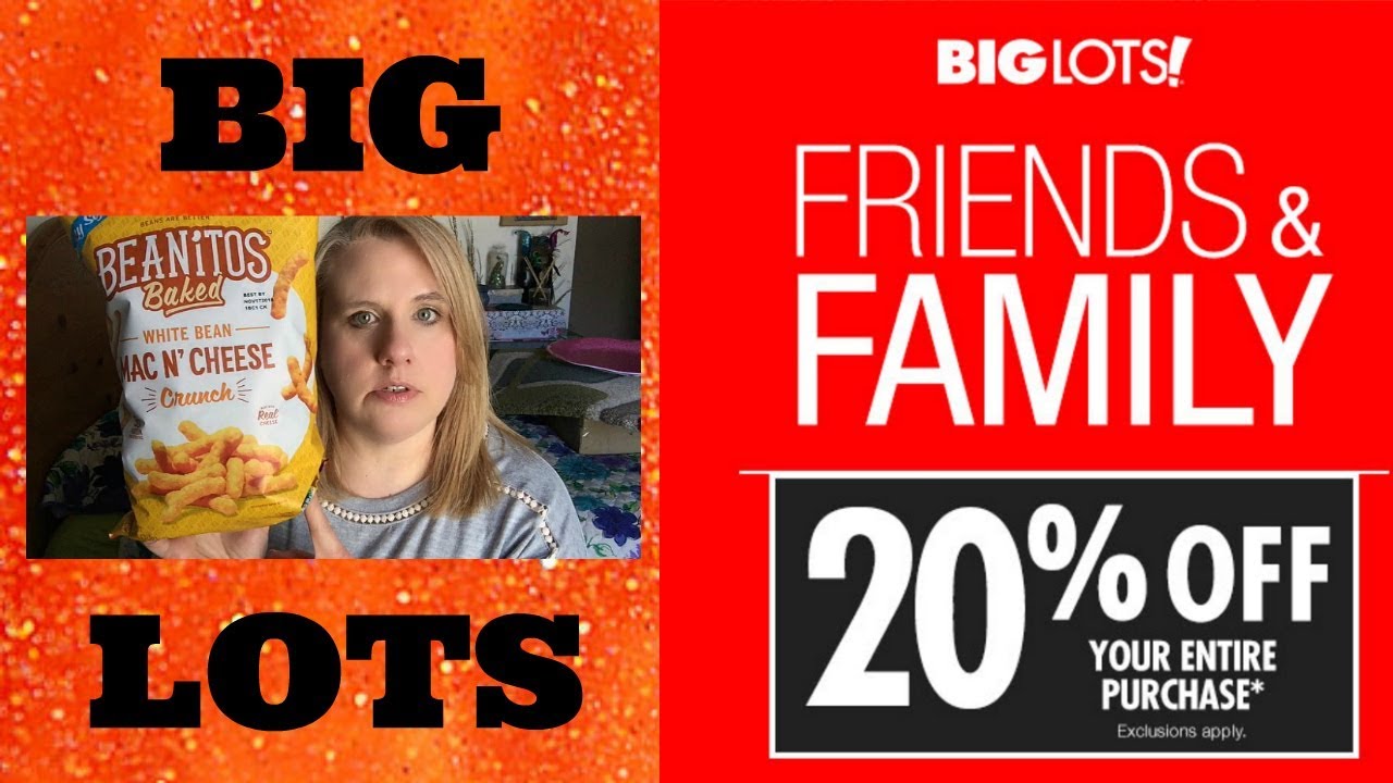 BIG LOTS FRIENDS & FAMILY SALE! YouTube