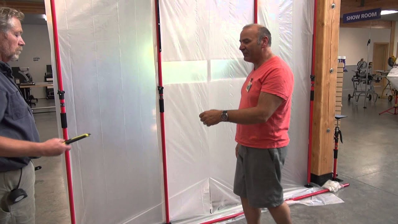 Lean Manufacturing Workplace Dust Control Magnetic Dust Barrier Door System