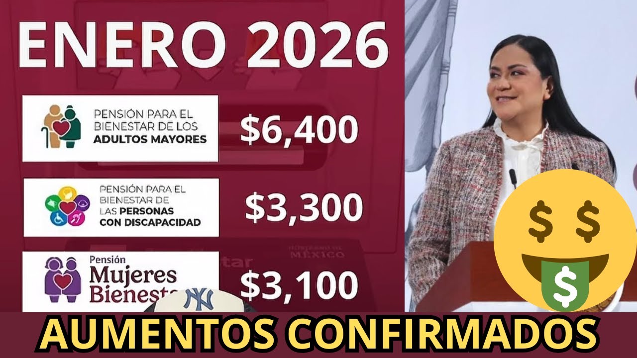 Aumentos Confirmados Calendario Oficial de Pagos Pensión Bienestar Adultos Mayores Enero 2026