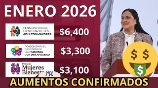 Aumentos Confirmados Calendario Oficial De Pagos Pensión Bienestar Adultos Mayores Enero 2026