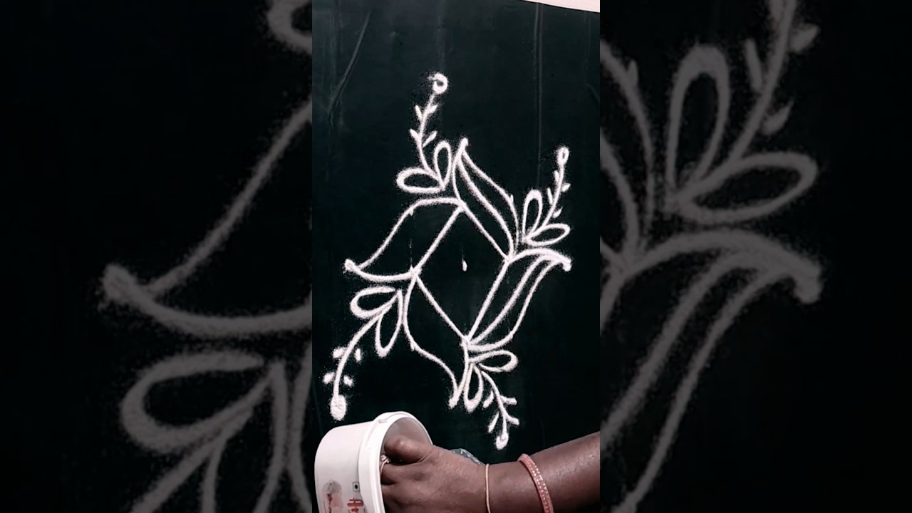 basic and easy rangoli for learners 