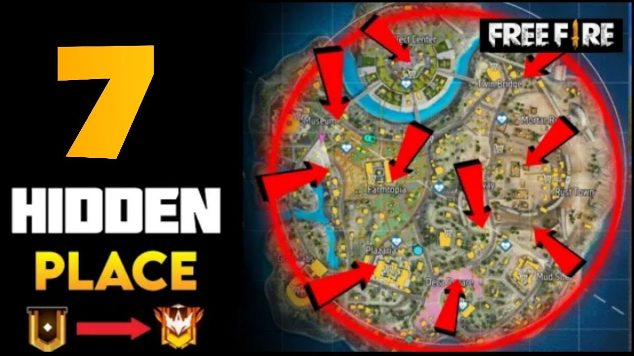 TOP 7 CLASH SQUAD SECRET PLACES FREE FIRE | CLASH SQUAD TIPS AND TRICKS 2023 - GARENA FREE FIRE