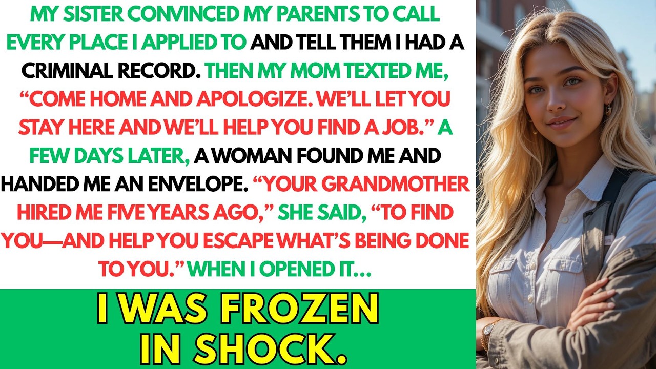 My Sister Had My Parents Spread False Claims That I Had A Criminal Record To Ruin My Job Search. So