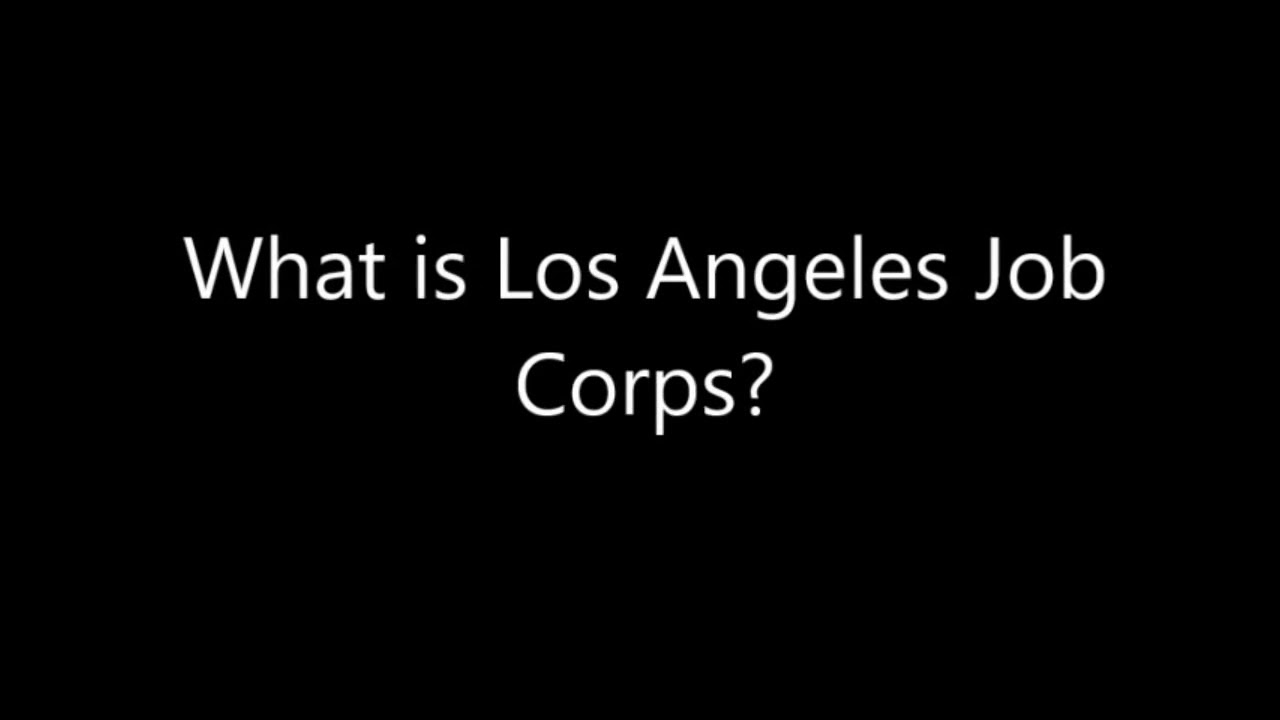 Los Angeles Job Corps Documentary Ana Lopez YouTube