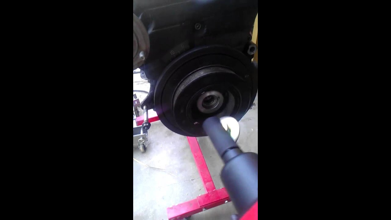2JZ crankshaft pulley bolt removal YouTube