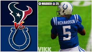 texans vs colts week 1 simulation (madden 25 rosters)