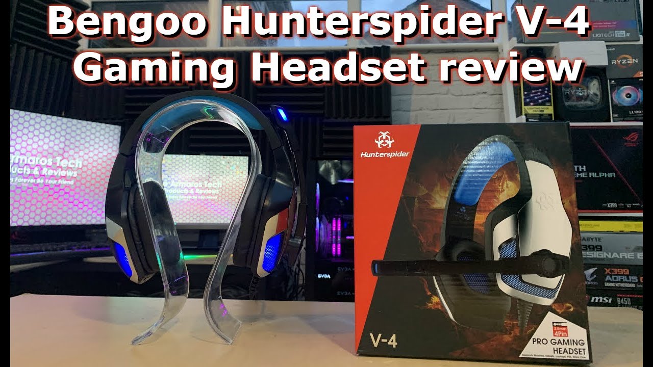 Hunterspider V-3 Headset Review What You Get Out of a Budget Headset!  YouTube