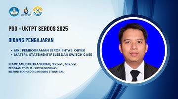 PDD-UKTPT BIDANG PENGAJARAN | SERDOS 2025 | MADE AGUS PUTRA SUBALI | ITB STIKOM BALI