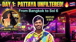 I Wasn’t Ready for Pattaya… 😳 | Bangkok Arrival to Soi 6 Nightlife 🇹🇭