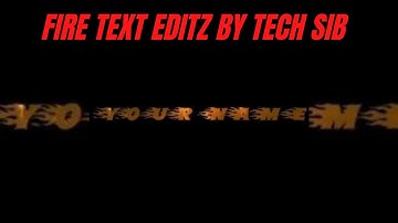 How to create a Fire Text Intro in your video 2020 || Kinemaster editz