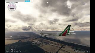 Microsoft Flight Simulator 20 - Alitalia Airbus A320 landing into Rome