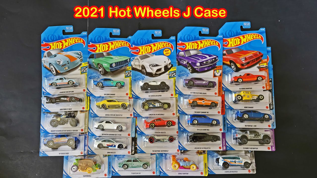 Opening 2021 Hot Wheels J Case - YouTube