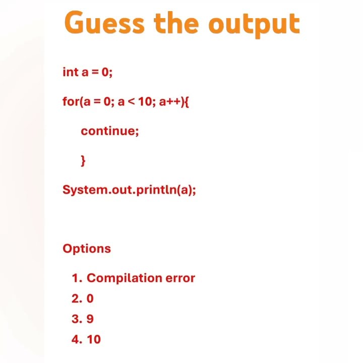 Daily Java interview questions | guess the output #java #shorts - YouTube