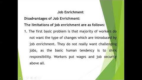 Job Enrichment (Part B) Organisational Behaviour (OB) BBM, LMS, 2nd sem, By- Ranjitha BR, Asst.Prof
