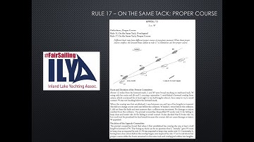 # FairSailing - Rule 17 - ON THE SAME TACK; PROPER COURSE