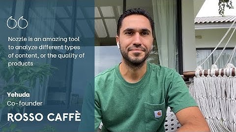 Nozzle Analytics for Amazon Sellers | Customer Testimonial | Yehuda from Rosso Caffe