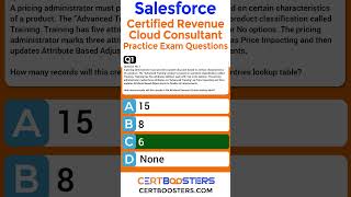 Salesforce Rev-Con-201 Exam Questions by CertBoosters | Certified Revenue Cloud Consultant
